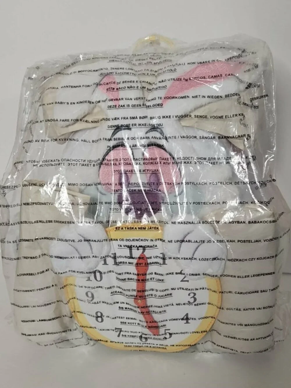 NWT Disney Alice in Wonderland White Rabbit Plush Loungefly Backpack